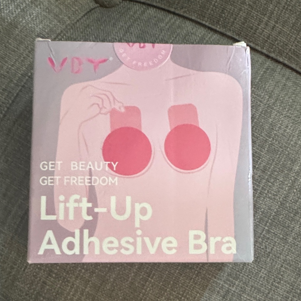 Pink Lift-Up Adhesive Bra